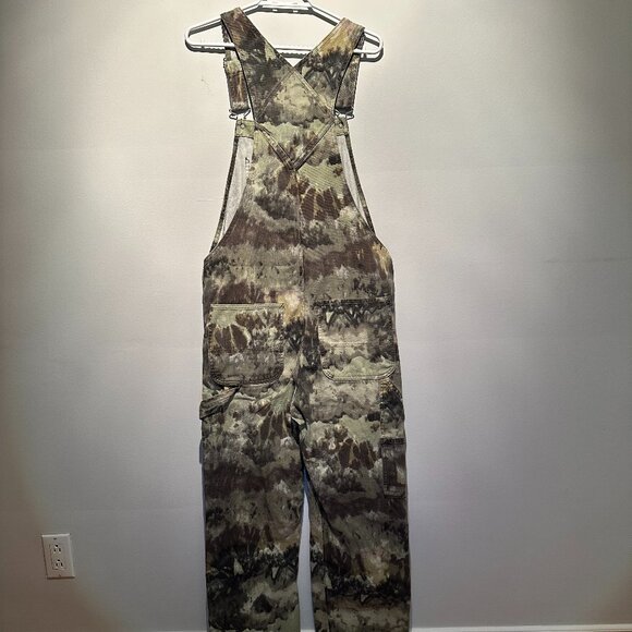 H&M Unisex Relaxed Fit Overalls Size Small Khaki Green camouflage - Picture 6 of 10